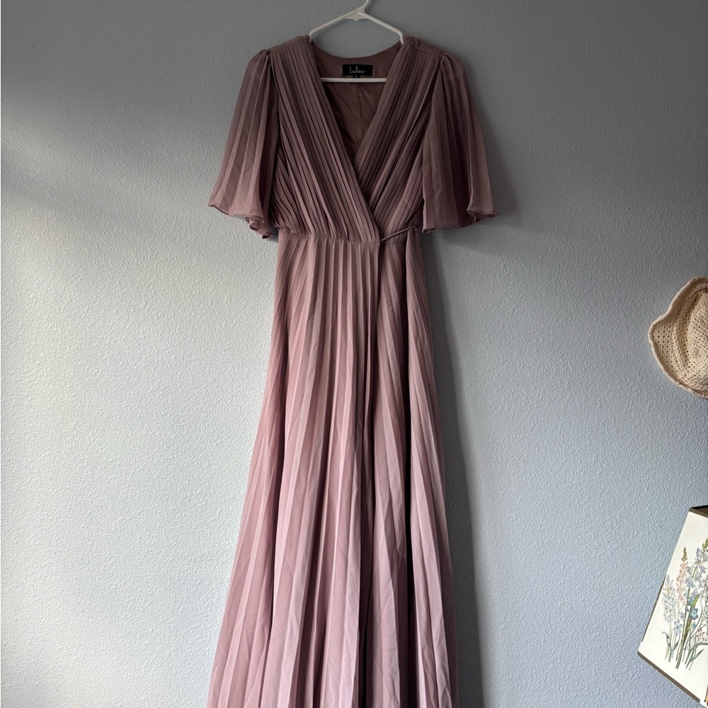 Lulu's Dusty Rose Maxi Dress